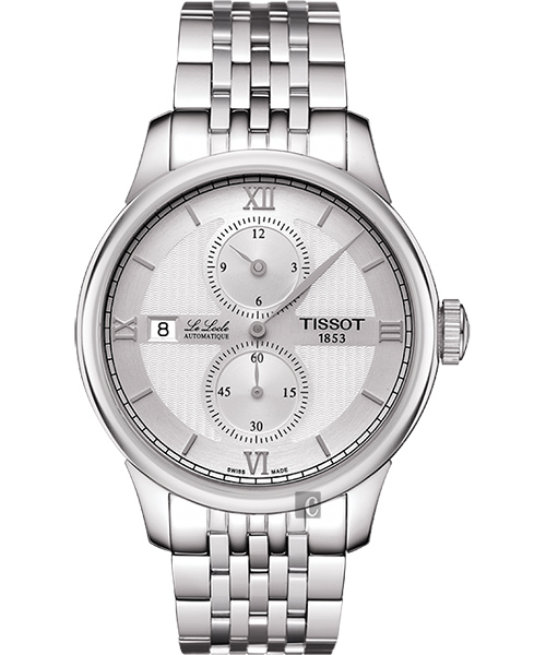 TISSOT 天梭 LE LOCLE 力洛克雅仕機械腕錶-銀/40mm