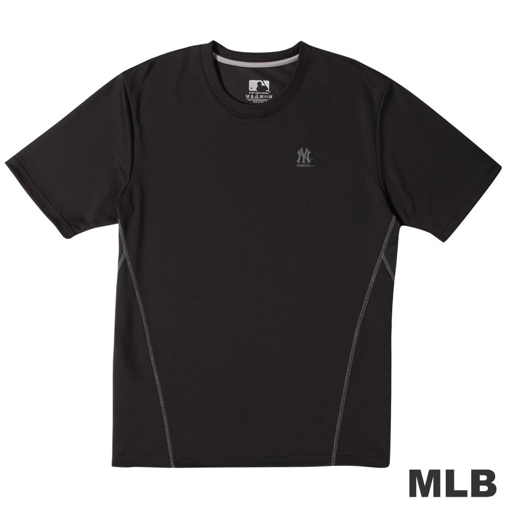 MLB-紐約洋基隊LOGO印花圓領T恤-深灰(男)
