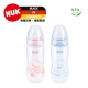 德國NUK-Rose & Blue 300ml寬口徑PP奶瓶(矽膠奶嘴，中圓洞) product thumbnail 1