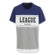 Hang Ten - 男裝 - 有機棉 LEAGUE潮流拼接T-Shirt- 藍 product thumbnail 1