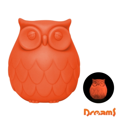 Dreams Owl 聰明貓頭鷹LED感應夜燈- 橘