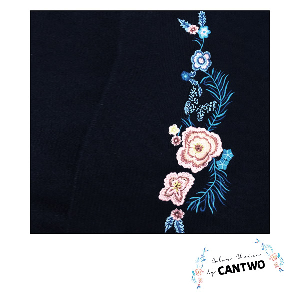 CANTWO日式和服刺繡長版罩衫(共二色)