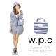 【w.p.c.】條紋釦子款。時尚雨衣/風衣(R1028)_藍白條紋 product thumbnail 1