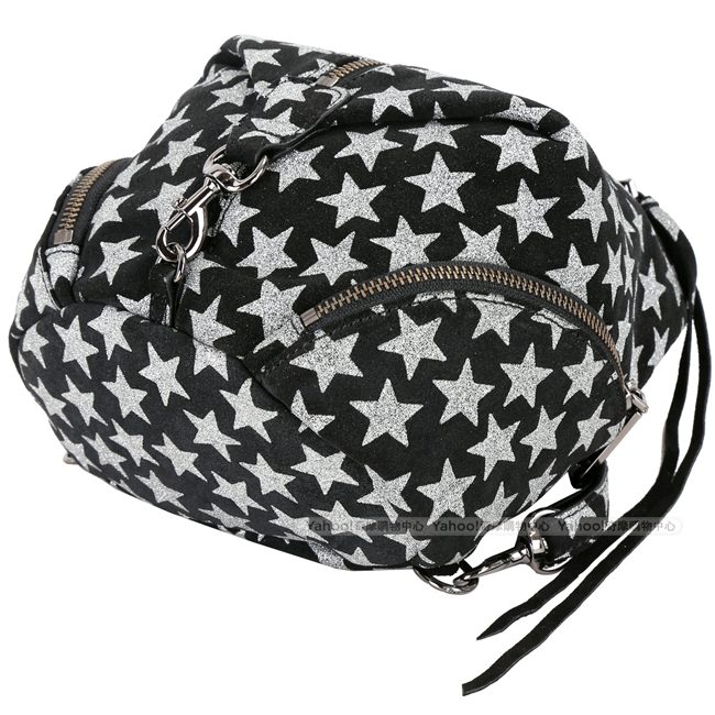Rebecca Minkoff JULIAN 星星印花後背包(Mini/黑色)