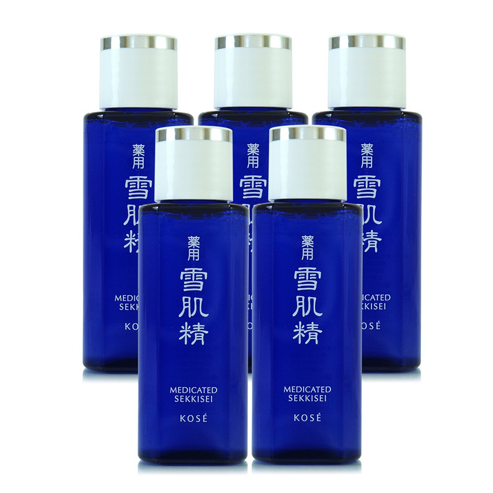 KOSE高絲 雪肌精化妝水24ml*5(極潤型)贈壓縮面膜*6