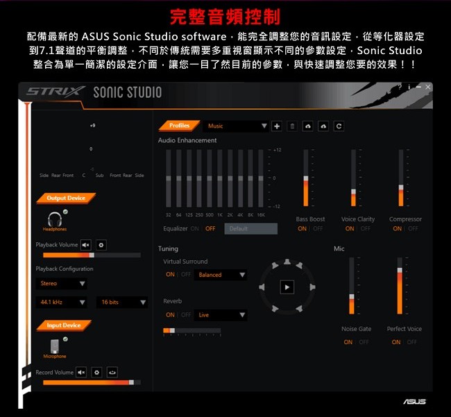 華碩 梟鷹 ROG Strix Wireless 電競耳機