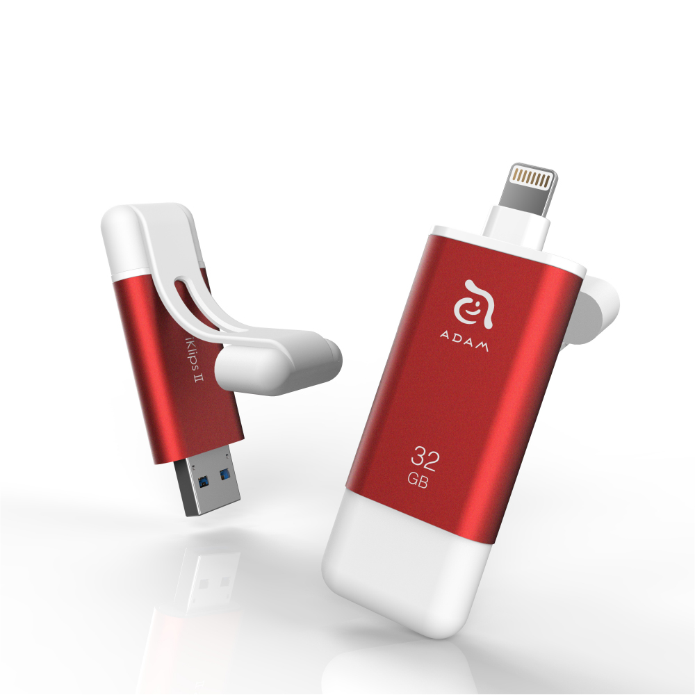 亞果元素iKlips II Lightning/USB 3.1雙介面專用隨身碟32GB product image 1