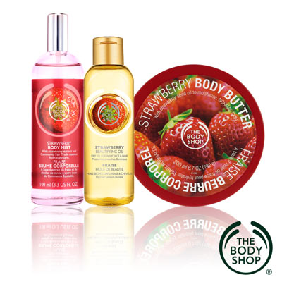 The Body Shop 草莓嫩白香芬護理組