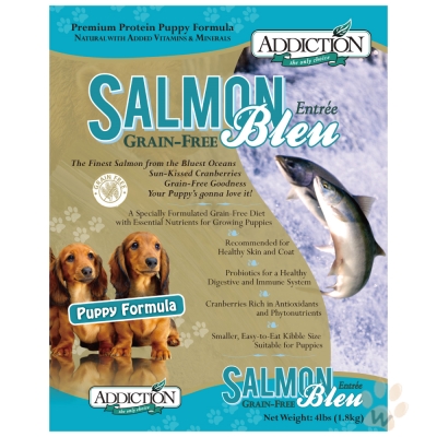 紐西蘭Addiction自然癮食 無穀藍鮭魚幼犬寵食犬糧1.8kg