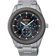SEIKO Criteria 太陽能三環日曆時尚腕錶(SNE349P1)-黑x藍指針/42mm product thumbnail 1