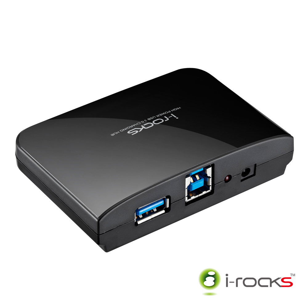 【停售】i-rocks IR4700G 4埠USB 3.0 HUB(黑)