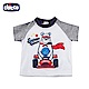 chicco-To Be Baby-賽車熊印花短袖上衣-白(12個月-4歲) product thumbnail 1