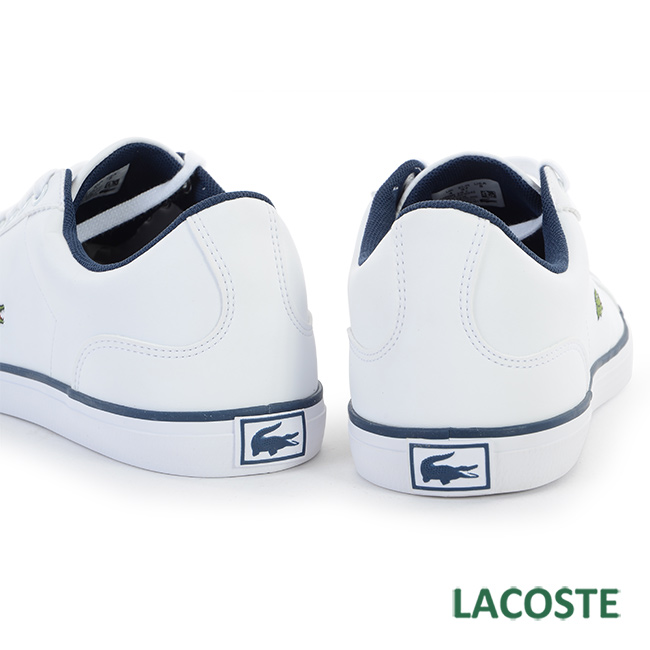 LACOSTE 女用休閒鞋-白/藍