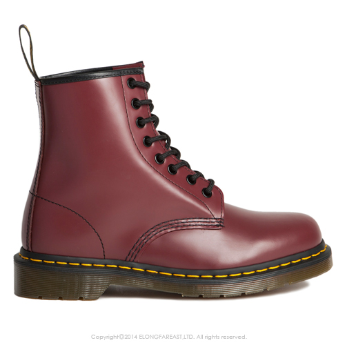 Dr.Martens-經典8孔馬汀靴-男款-櫻桃紅