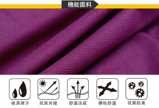 【遊遍天下】男款抗UV吸濕排汗機能POLO衫GS10017紫色