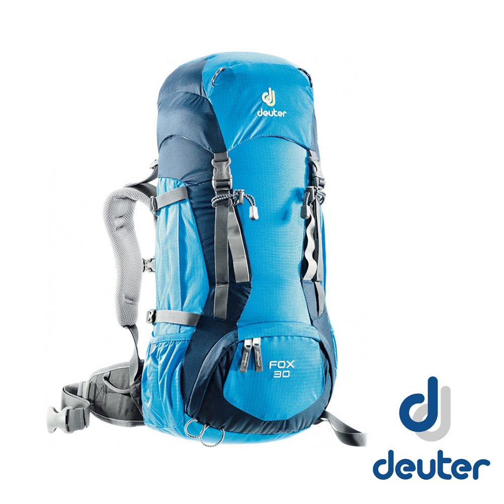 【德國 Deuter】FOX 30+4L 輕量高山拔熱透氣背包_藍/深藍