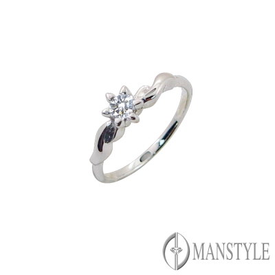 MANSTYLE「甜蜜人生」0.12ct 八心八箭鑽戒