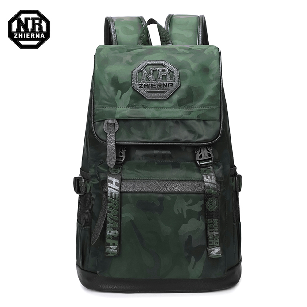 BAC03  GY綠色 NR14吋韓版時尚迷彩休閒電腦後背包