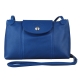 LONGCHAMP Le Pliage Cuir小羊皮系列斜背小包(寶藍) product thumbnail 1