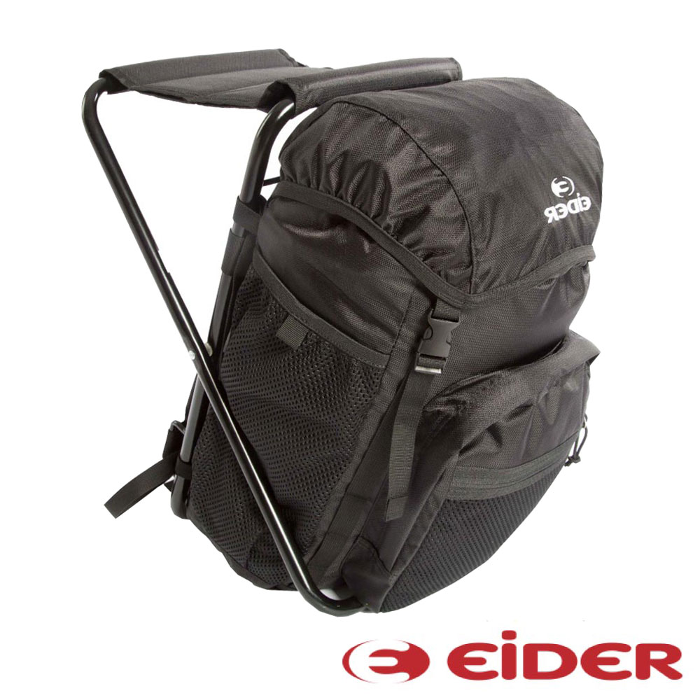 【法國EiDER】多功能可坐式背包20L『黑/綠』EIT560