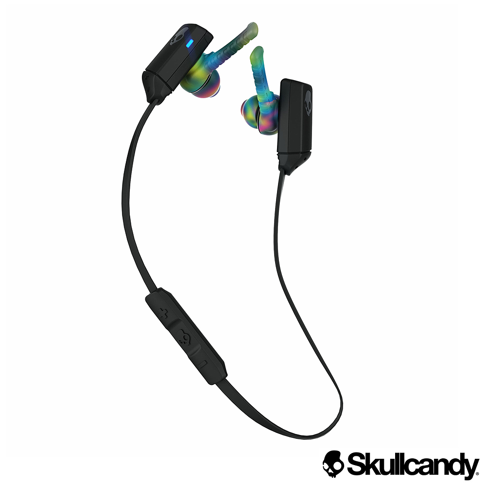 Skullcandy XTFREE 藍牙運動型入耳式耳機-黑+彩虹色(公司貨)