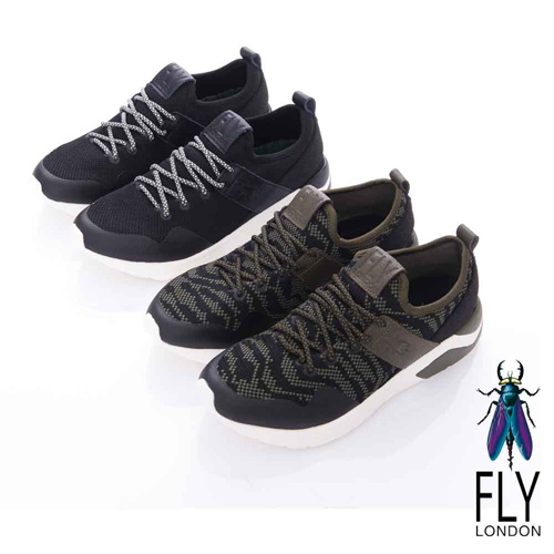 Fly London(男)-SPEED 急速風潮 都會輕量運動鞋-蛇紋咖