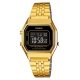 CASIO 經典復古數字型電子錶(LA-680WGA-1B)-金色x黑框黑面/28.6mm product thumbnail 1