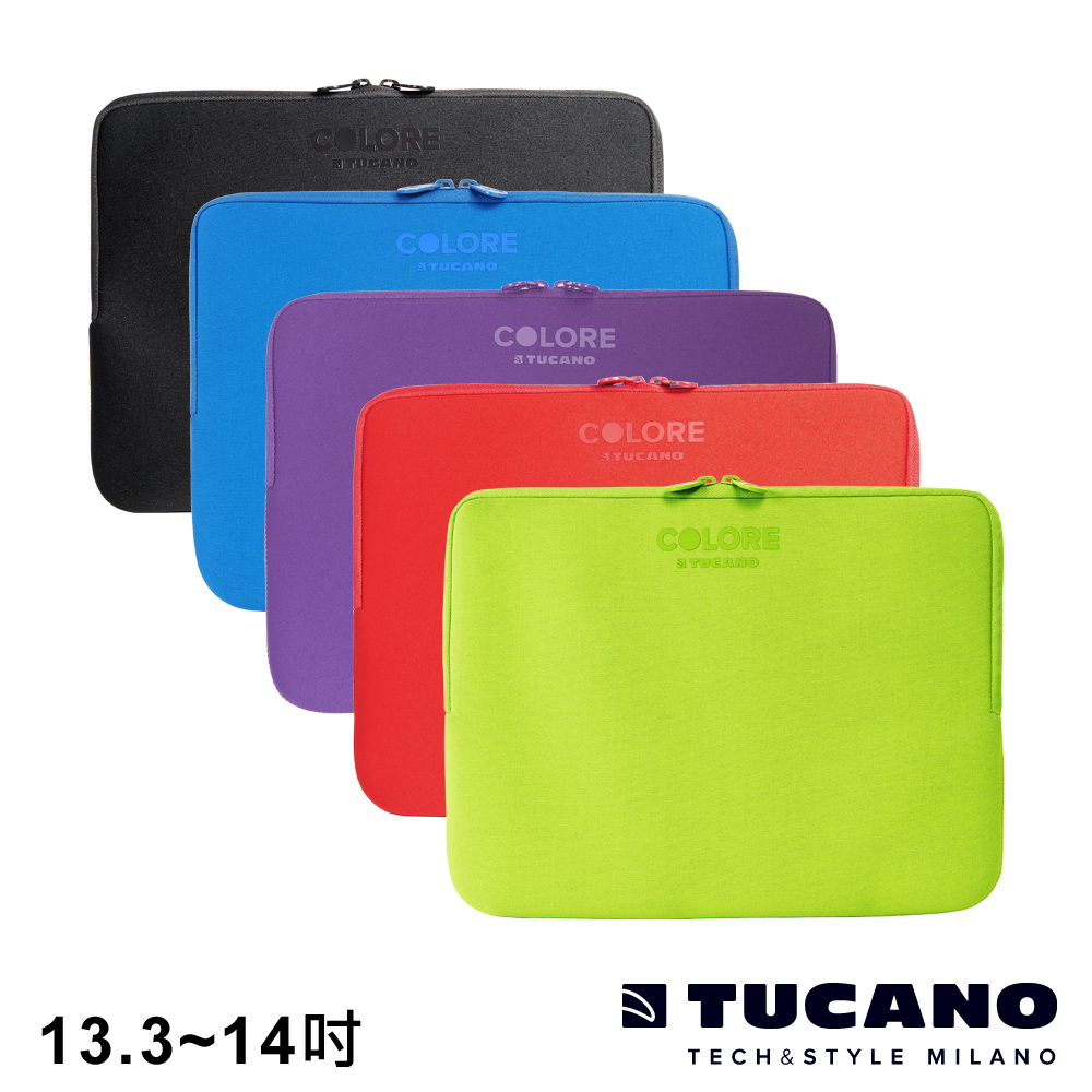 TUCANO Colore 多彩時尚筆電防震內袋 13.3-14吋