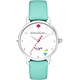 Kate Spade Merto 歡樂派對石英腕錶-白x綠/34mm product thumbnail 1