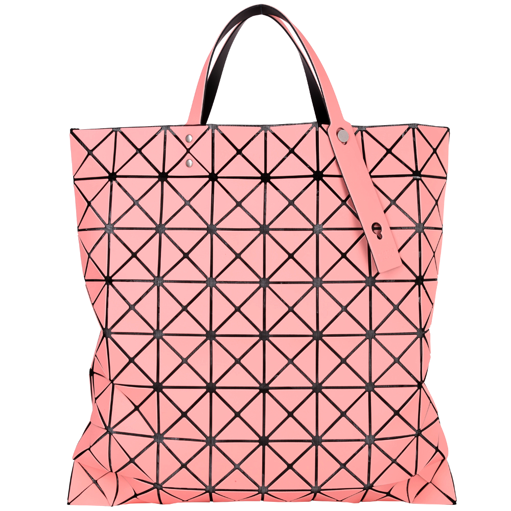 三宅一生BAO BAO ISSEY MIYAKE LUCENT 粉色霧面款托特包(8x8)