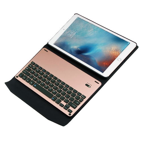 2017 new iPad/Pro(9.7吋)/Air2/Air典雅型分離式鋁合金藍牙鍵盤/皮套