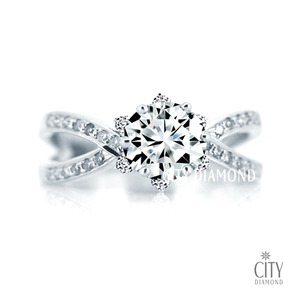 City Diamond 引雅1.1克拉鑽石戒指/鑽戒