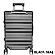 福利品 BLACK SEAL 專利霧面橫條紋系列 20吋防刮耐撞鋁框行李箱-鐵砂灰 product thumbnail 1