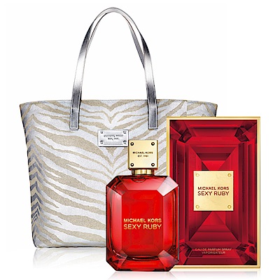 Michael Kors Ruby 女伶女性淡香精100ml+MK金燦托特包