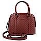 GUCCI Guccissima系列小LOGO牛皮兩用貝殼手提包(紅/小) product thumbnail 1