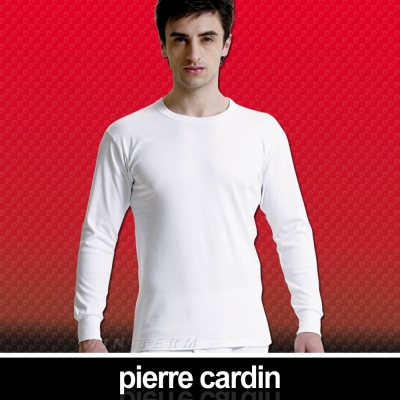 Pierre Cardin 皮爾卡登 排汗厚暖棉圓領長袖衫(2入組)