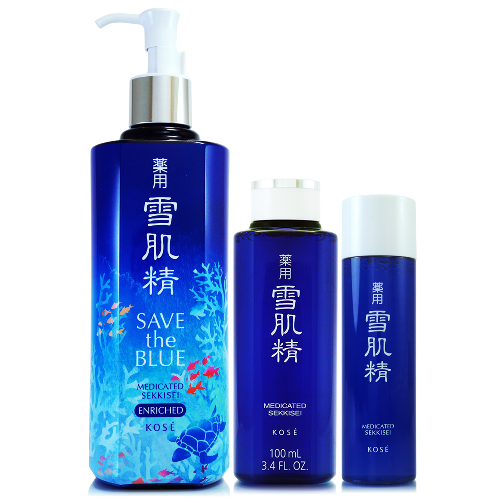 KOSE高絲 雪肌精化妝水500ml+100ml+45ml(珍愛海洋版/極潤型)