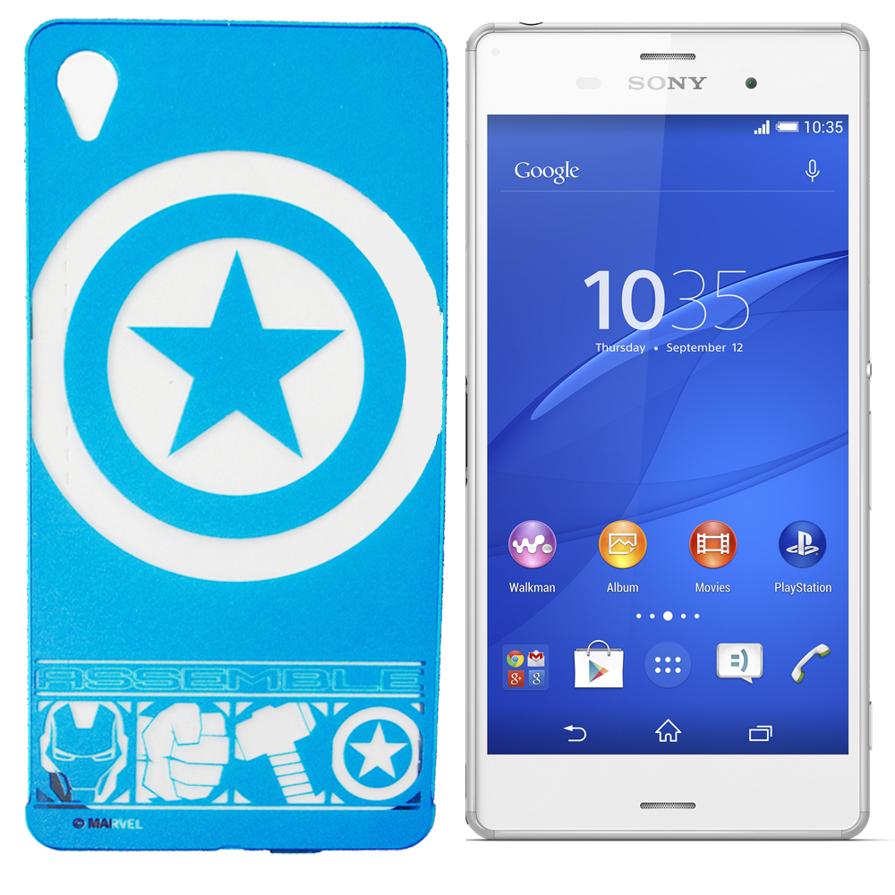 Marvel SONY Z3 鋁合金金屬邊框保護殼 (LOGO系列) product image 1