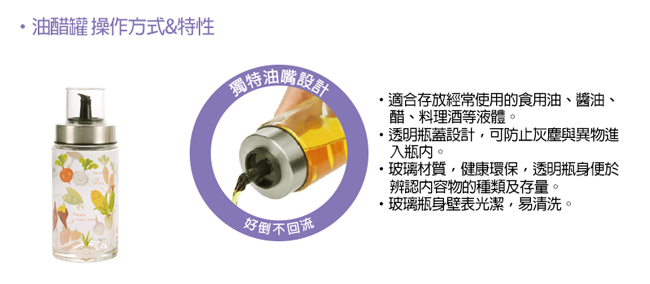 綠果園玻璃密封調味罐