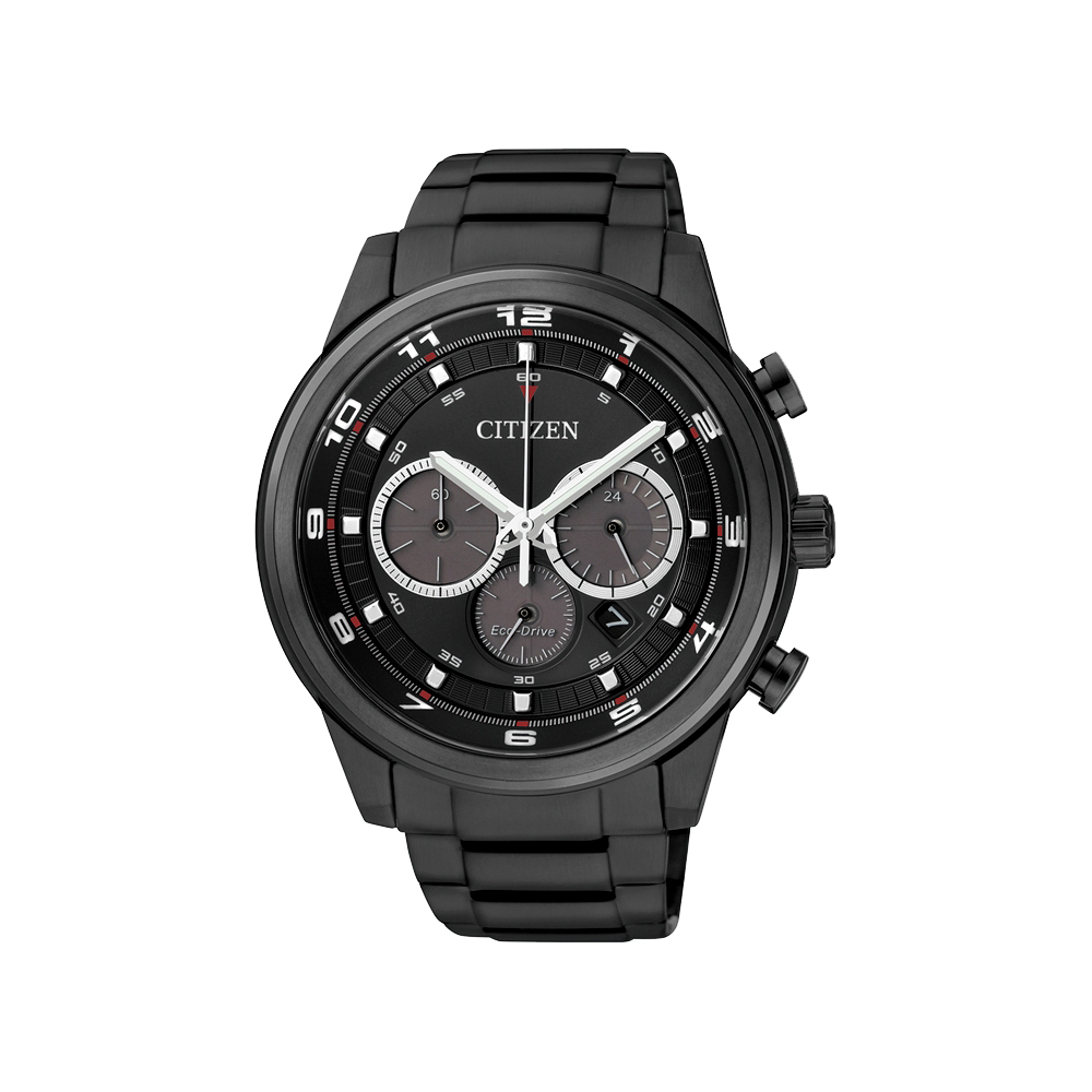 CITIZEN Eco-Drive 率性雅爵計時腕錶(CA4035-57E)-IP黑/44mm