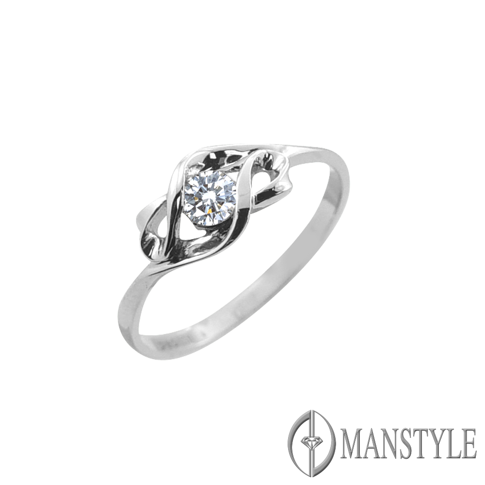 MANSTYLE「浪漫之情」0.12ct 八心八箭鑽戒