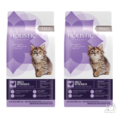 Holistic Select 活力滋 無穀成幼貓 雞肉聰明成長配方 5磅 X 2包