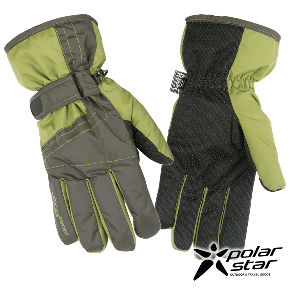 PolarStar 男 防水保暖透氣手套『橄欖綠』P16611