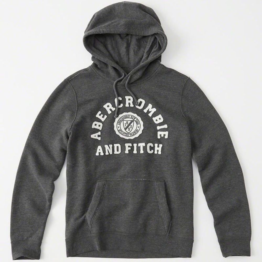 *最低價*<零碼出清> AF a&f Abercrombie & Fitch 帽T 灰色 0180