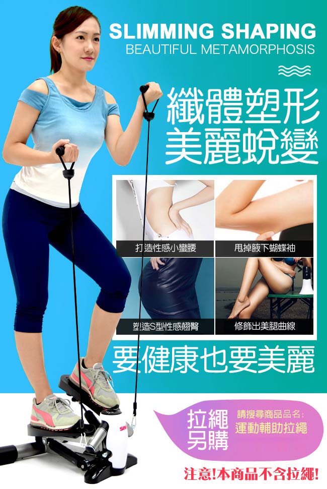 【SAN SPORTS】台灣製造 扭腰擺臀踏步機-急速配