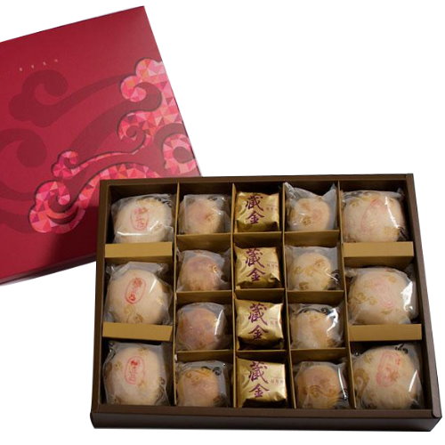 漢坊糕餅 金饌-綜合禮盒x2盒(18入/盒)+臻饌-鳳梨酥禮盒x1盒(12入/盒)