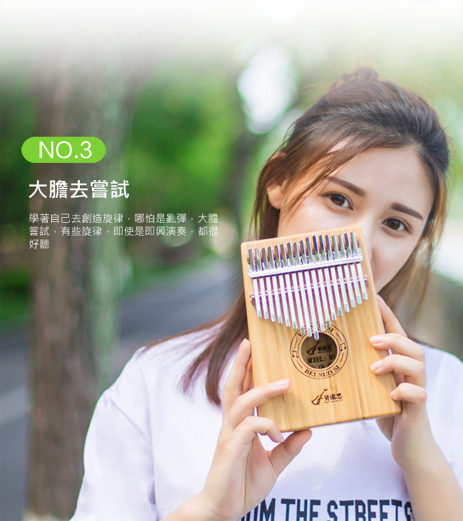 貝諾思 卡林巴 KALIMBA 17音 拇指琴（楠竹木）