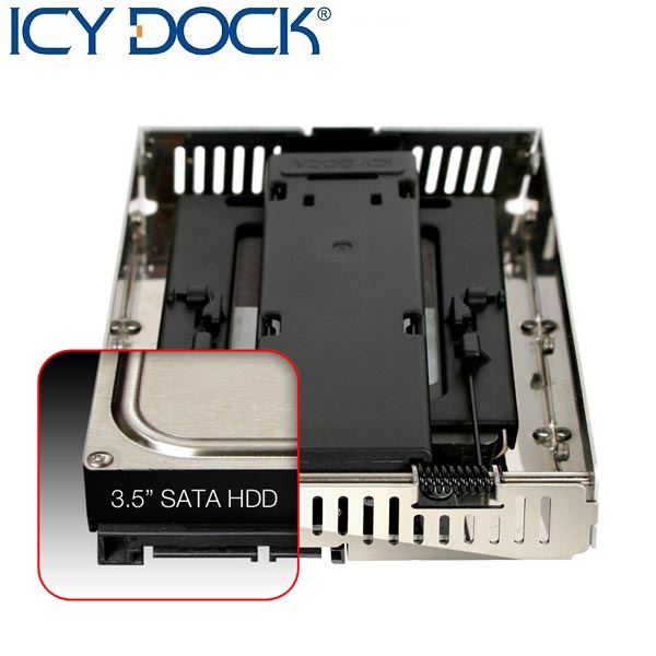 ICY DOCK開放式2.5轉3.5吋SATA/SSD/HDD轉接盒－MB382SP-3B