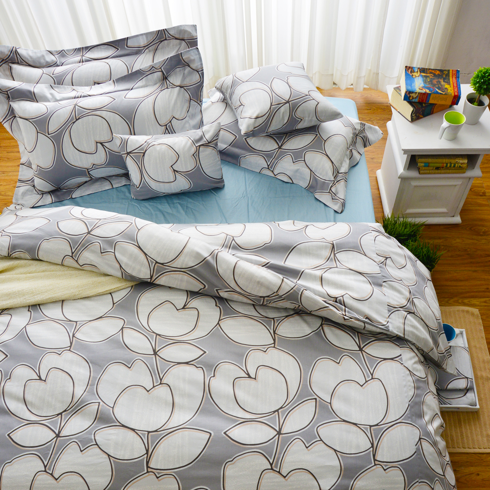 Cozy inn 花趣 單人三件組 200織精梳棉三件式被套床包組