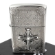 ZIPPO 日系~Cross Metal -十字鑲鑽金屬貼飾蝕刻加工打火機 product thumbnail 1